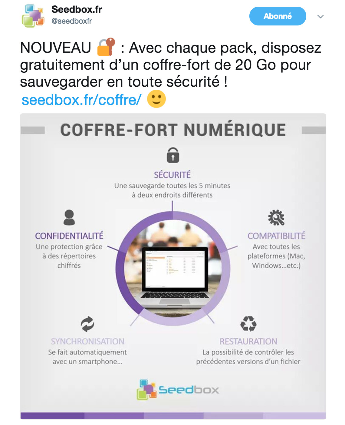 Coffre fort Seedbox