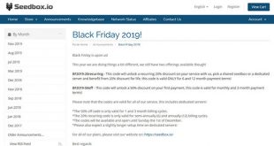 Black Friday Seedbox.io