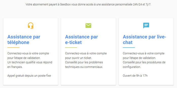 Support client Seedboxfr